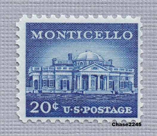 Scott #1047 Monticello - Liberty Series 20c (Single) 1956 Mint NH
