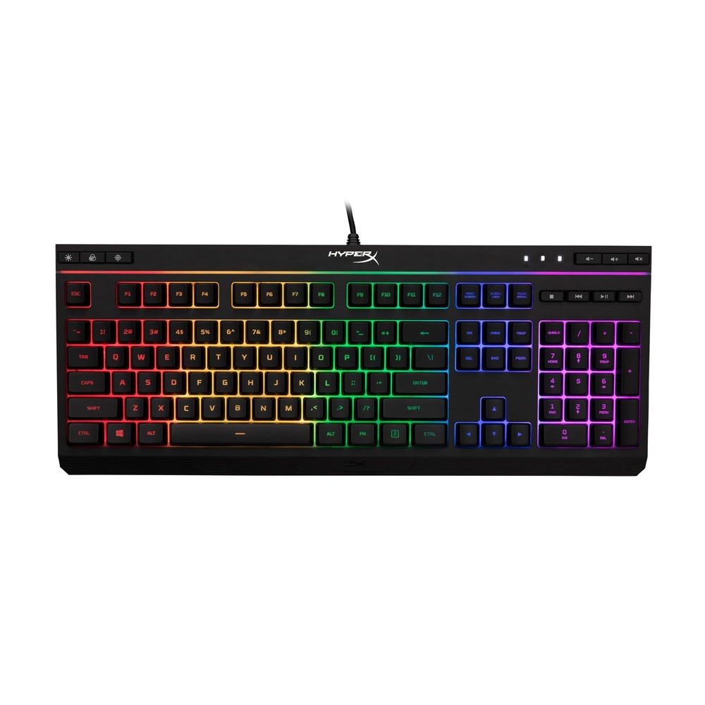 Alloy Core RGB Membrane Gaming Keyboard with Silent Quiet Comfortable Keys and RGB Lighting
