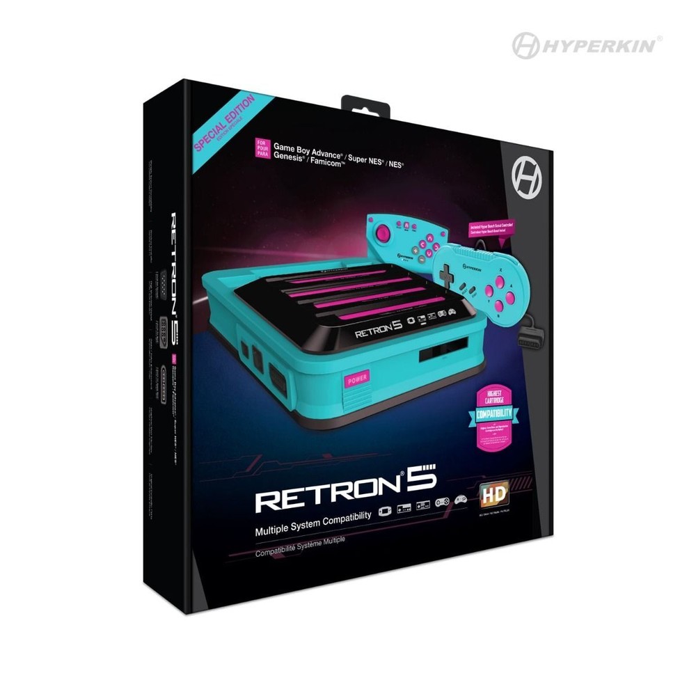 Retron 5 Game Consol for Nintendo NES/SNES/Famicom/Sega Genesis/Game Boy Games