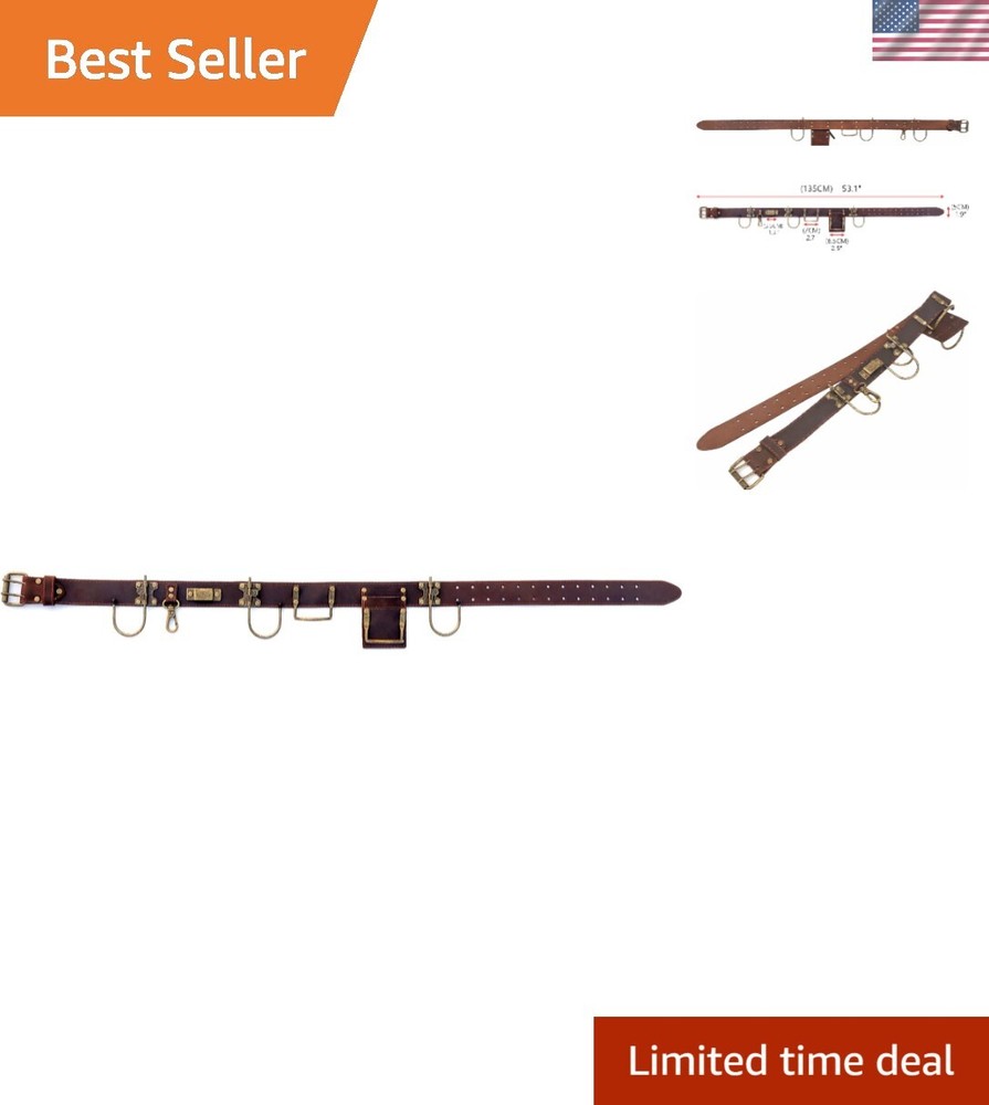 Adjustable Tool Belt Hooks for Hammers Hatchets Tape Measures Drills and More