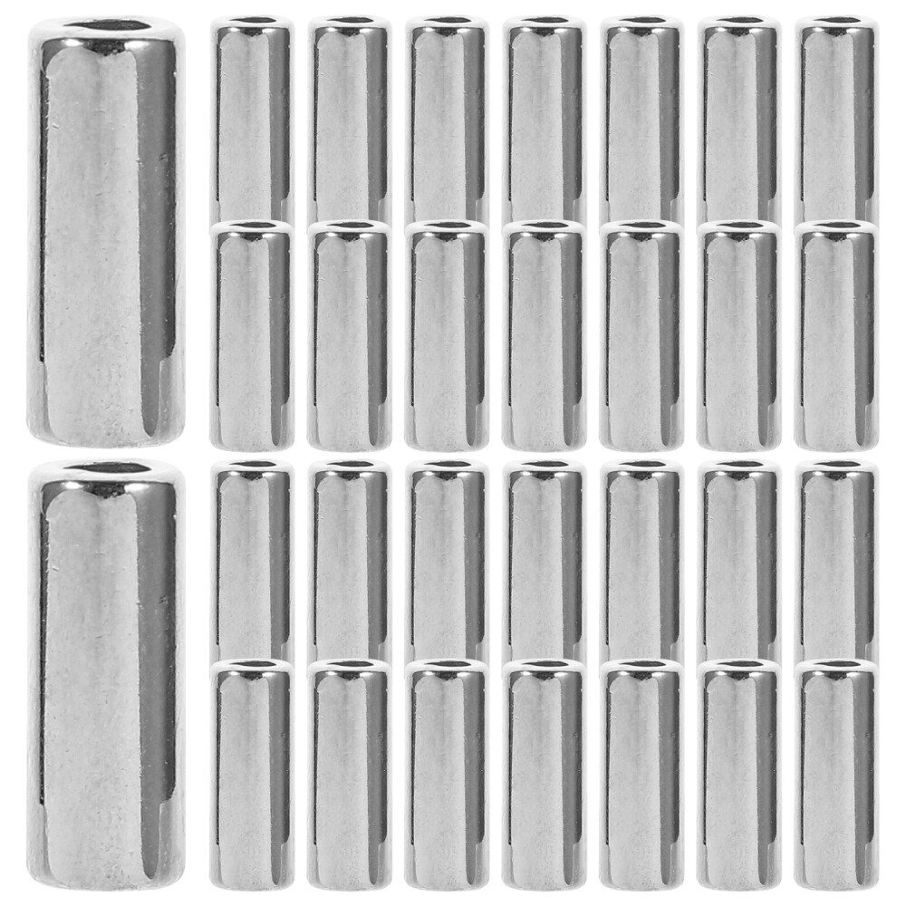 30 Pcs Gemstone Beads for Bracelets Cylindrical Buckle Plants Pot Woven Basket