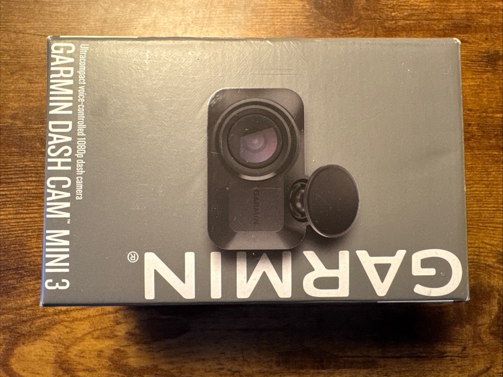 Compact Garmin Dash Cam Mini 3 with Voice Control 1080p Brand New Sealed