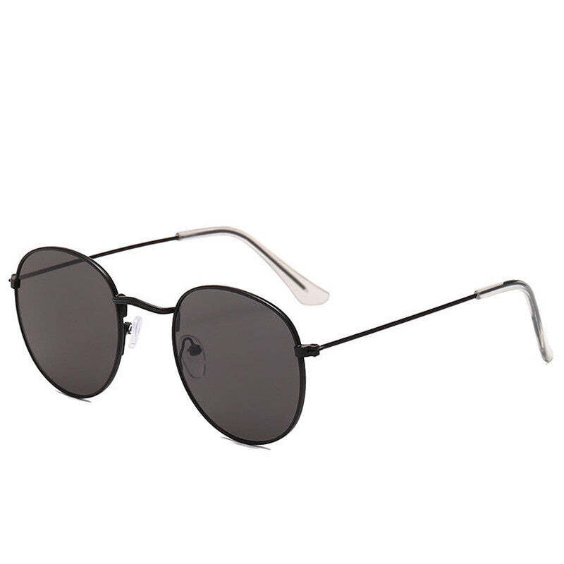 All-match metal round sunglasses