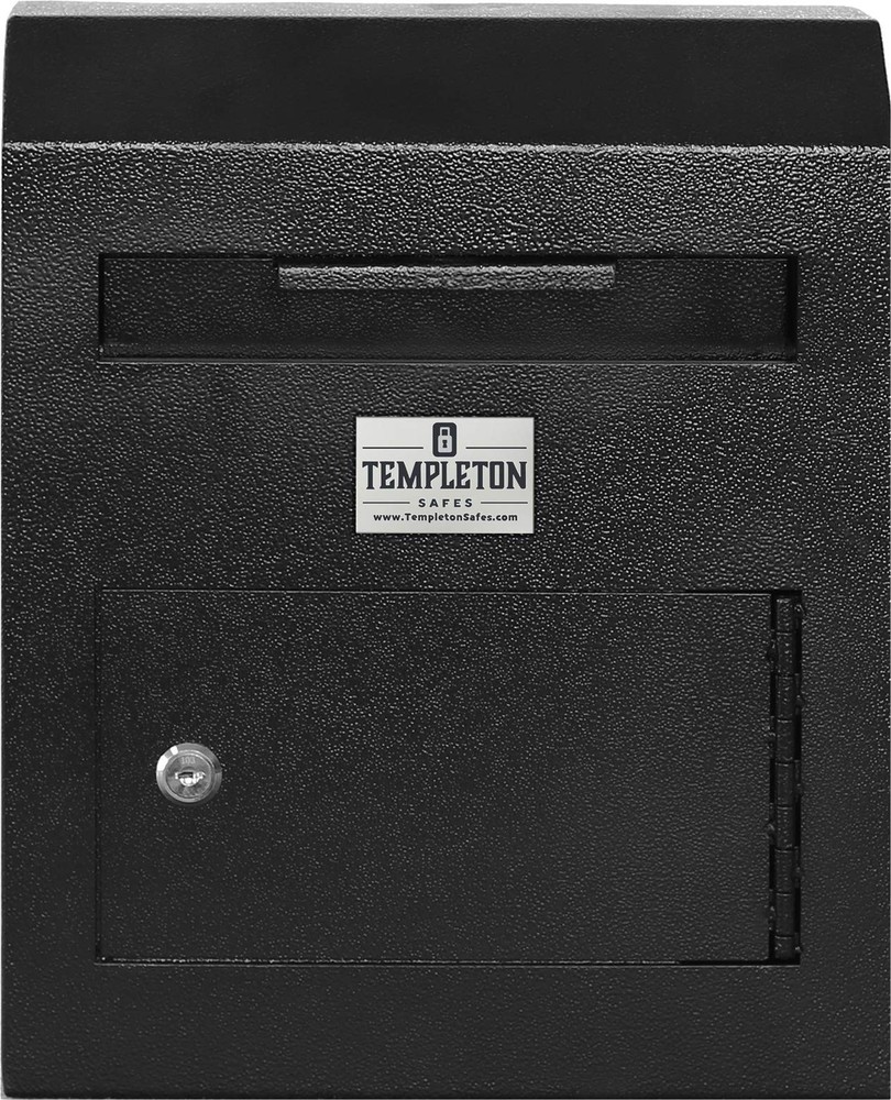 Wall Mount Mailbox Drop Safe with Key Lock and Depository Slot for Secure Suggestions
