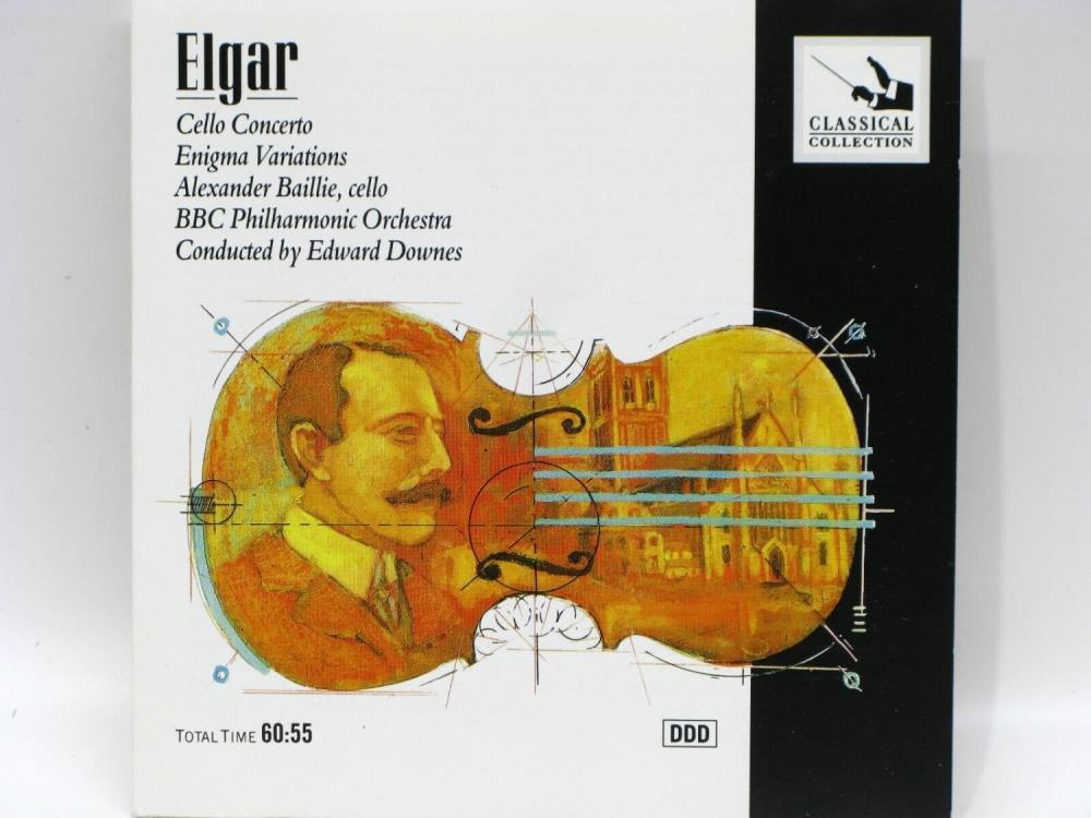 ELGAR - Elgar: Cello Concerto / Enigma Variations CD (1989) Audio Amazing Value