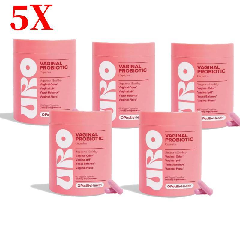 5X- URO Vaginal Probiotics for Women pH Balance with Prebiotics &Lactobacillus