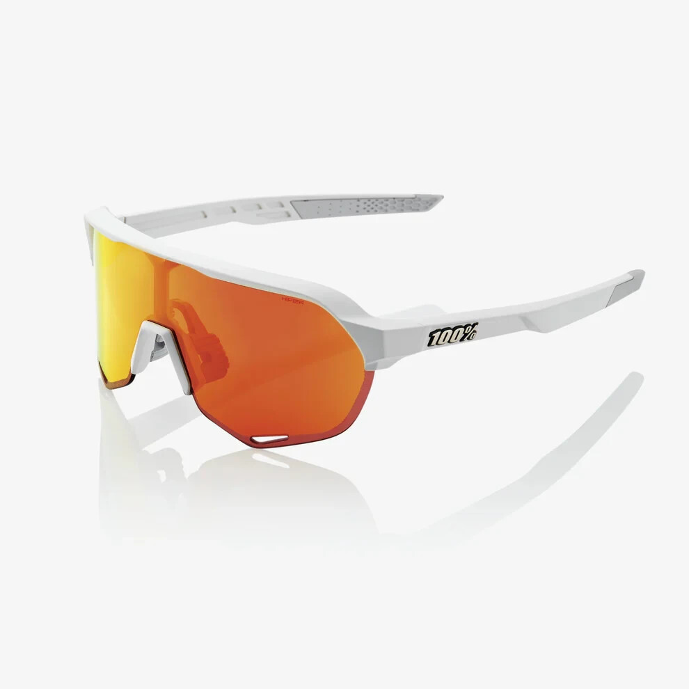 100% Percent S2 Sunglasses Off White Frame -HiPER® Red Multilayer Lens MSRP$149