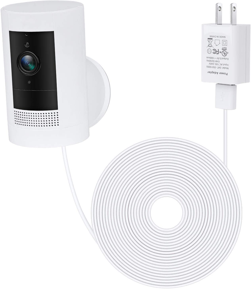 30Ft Power Adapter for Ring Stick up Cam Battery (3Rd Gen), Weatherproof Cable