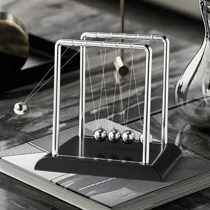 Newton's Cradle Balance Steel Ball Desk Toy Gift Gravity Pendulum Teaching Suppl