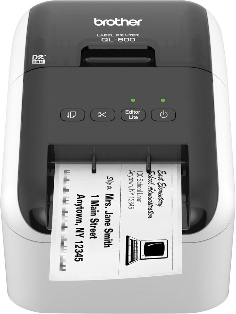 Brother QL-800 High-Speed USB Label Printer for Barcodes Business Black  