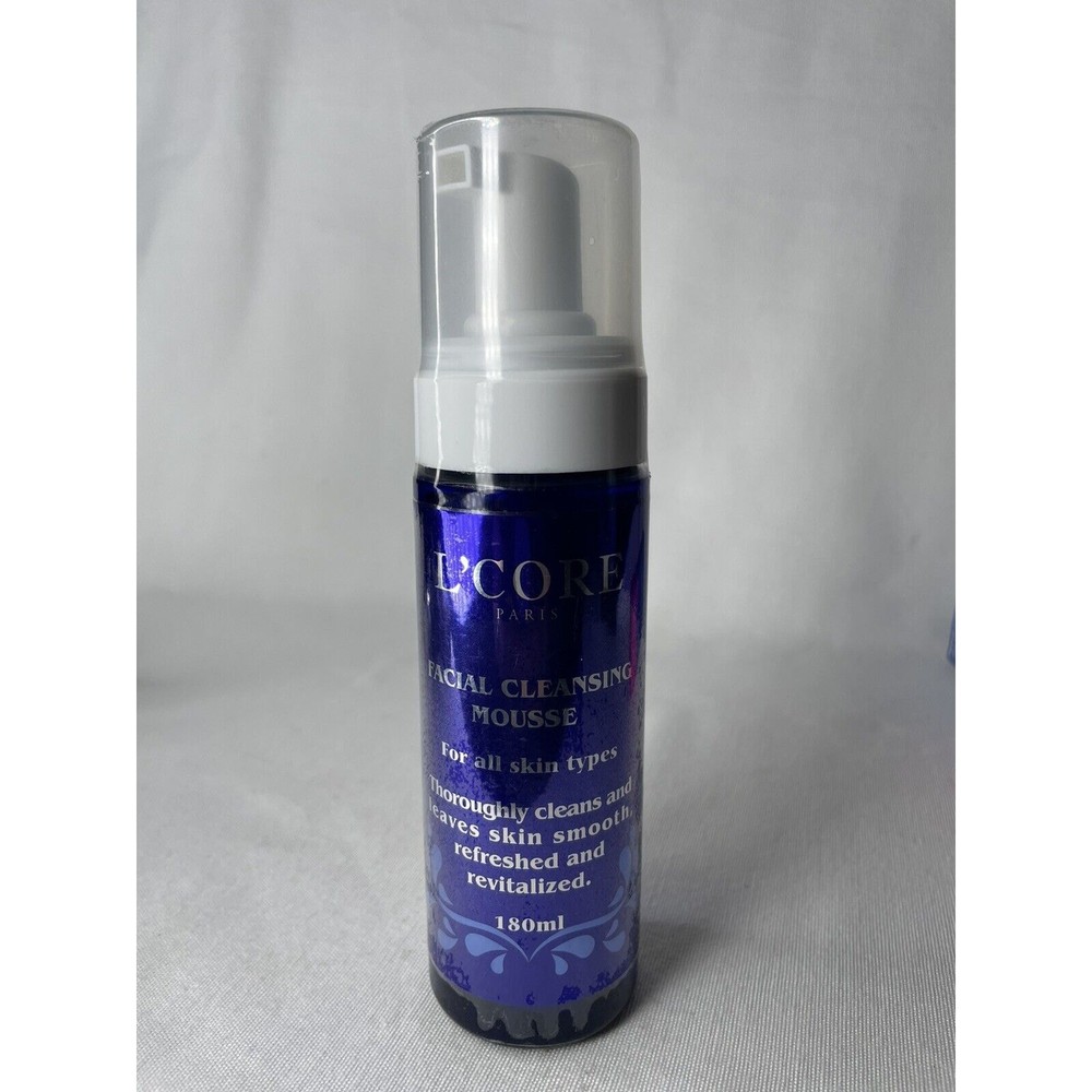 L'Core Paris Facial Cleansing Mousse For All Skin Types 180ml Factory Sealed