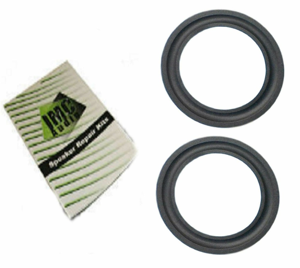 Pkg - 2 4 Inch Speaker Surround Foam SubWoofer Edge Sub Woofer 4 Kit No Glue