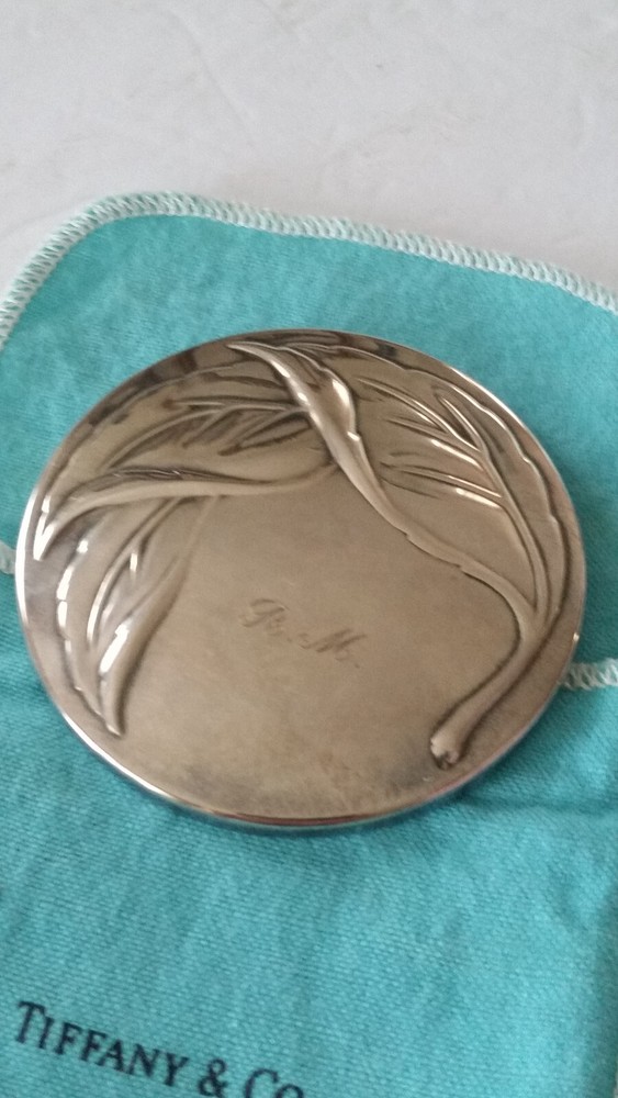 Tiffany&CO ART DECO ROUND MIRROR SIKLVER PLATE