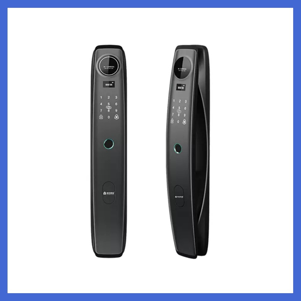 Smart Biometric Fingerprint Door Lock with Keypad, Mechanical Key & RFID Card Access  -image
