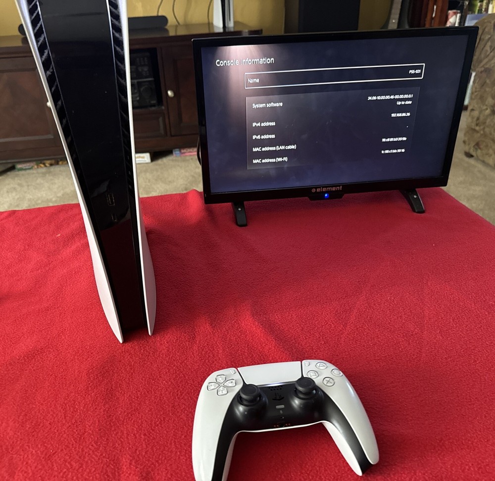 Sony PlayStation 5 PS5 Digital Edition 1TB 4K Console DualSense Controller Cords