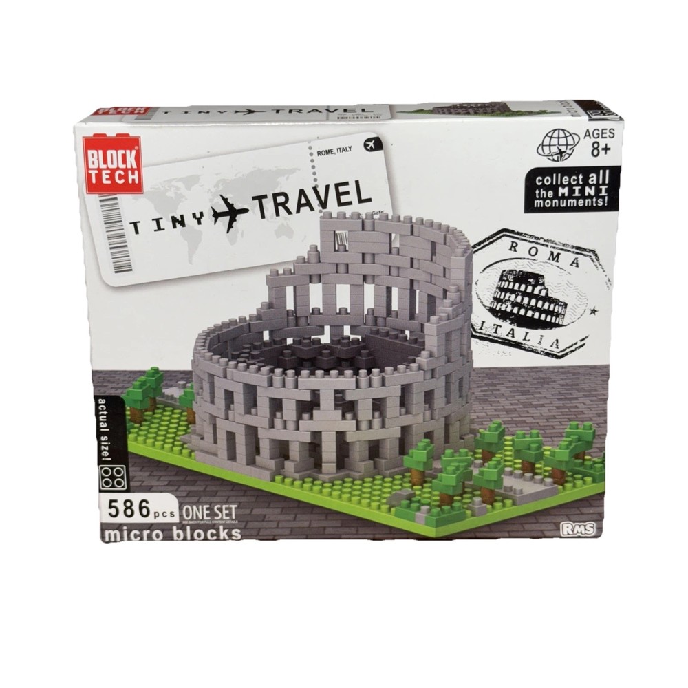 Tiny Travel Colosseum Micro Blocks Set 586 Pcs Building Kit 2023