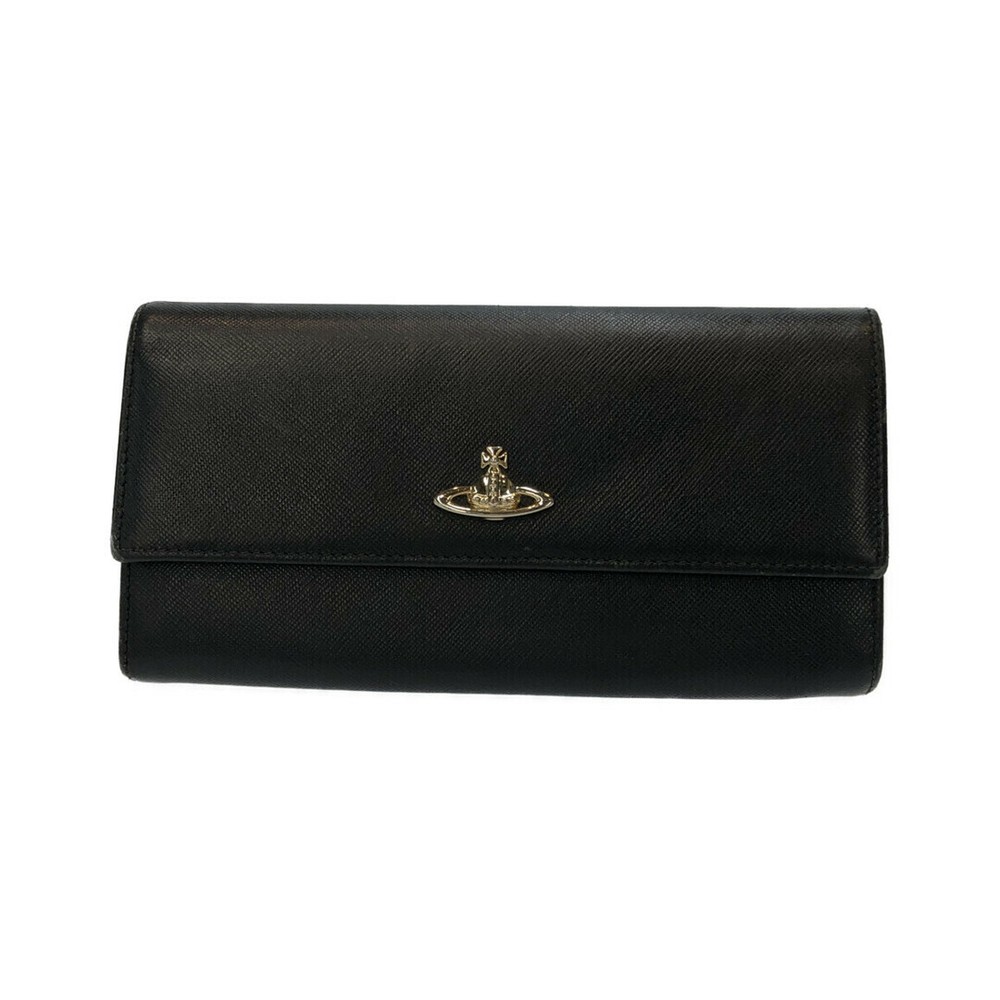 Vivienne Westwood Bi-fold Long Wallet Women's Black 158b4c96b494294af4e84f140d0