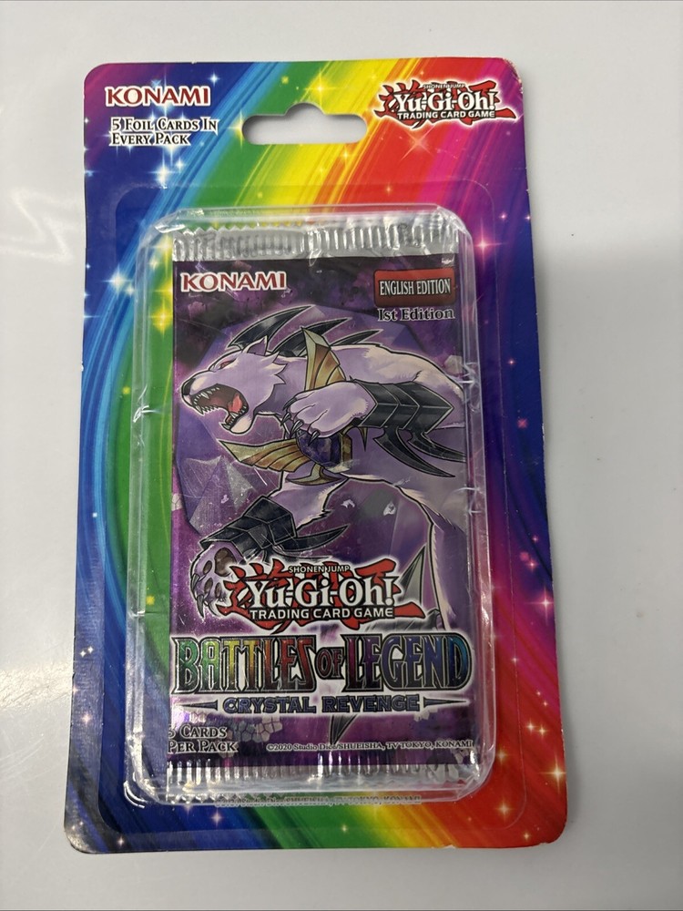 2020 Yu-Gi-Oh Battles of Legend Crystal Revenge Booster Pack 5 Foil Cards