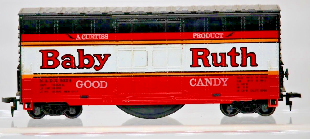 HO Scale TYCO Baby Ruth NADX 5342 Chugging Rattle Train 1:87 Model