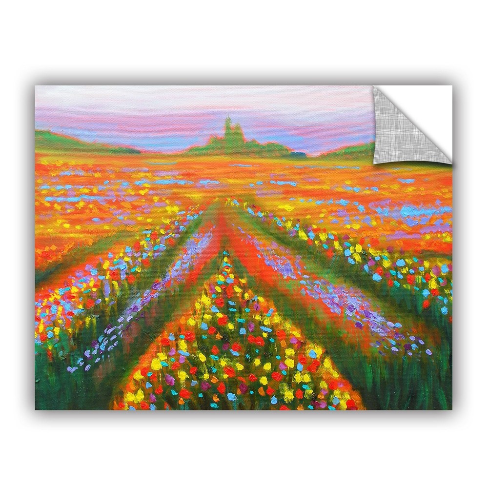 ArtAppealz Susi Franco's 'Floral Landscape' Removable Wall  Large