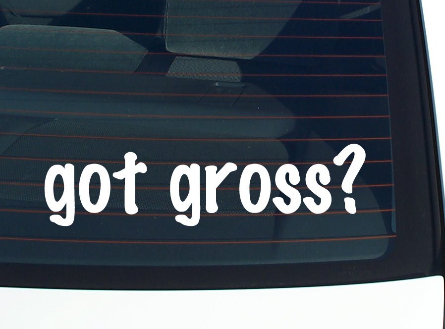 got gross? CAR DECAL BUMPER STICKER VINYL FUNNY LAST NAME WINDOW PRIDE