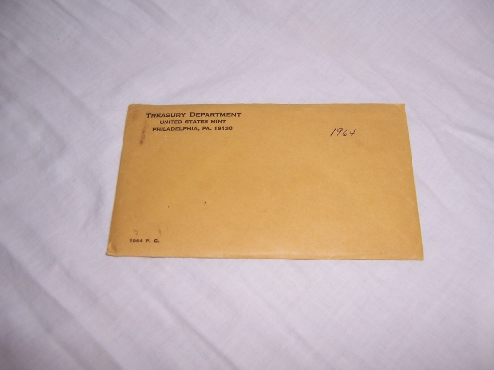 1964 PROOF SET US MINT The envelope containing the set is sealed/unopened