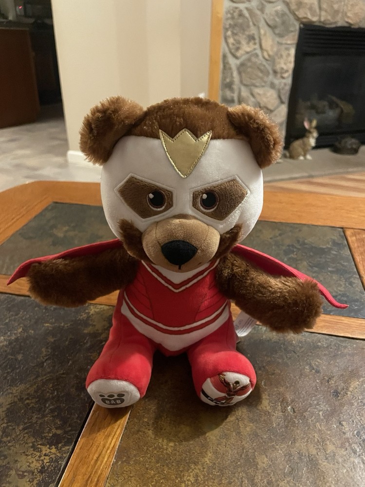 Build a Bear Marvel Falcon Plush Teddy Bear Red Cape BAB 8