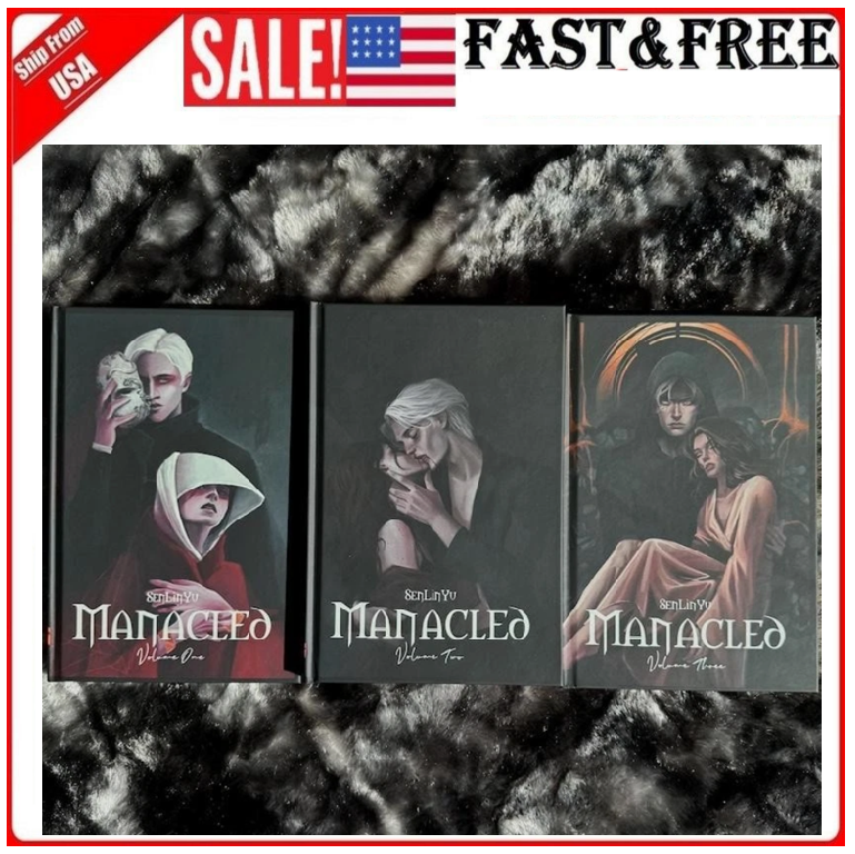 Manacled Book Complete 3-Volume Hardcover Edition with Illustrations by Senlinyu