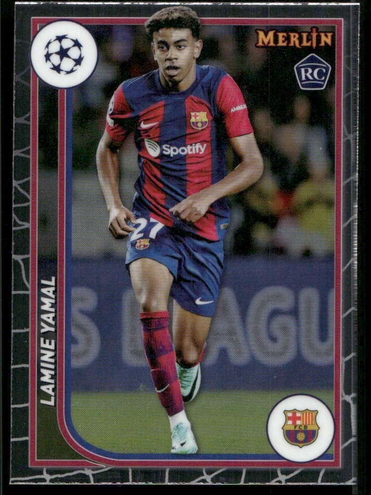 2024 Topps Merlin Soccer #27 Lamine Yamal Rookie
