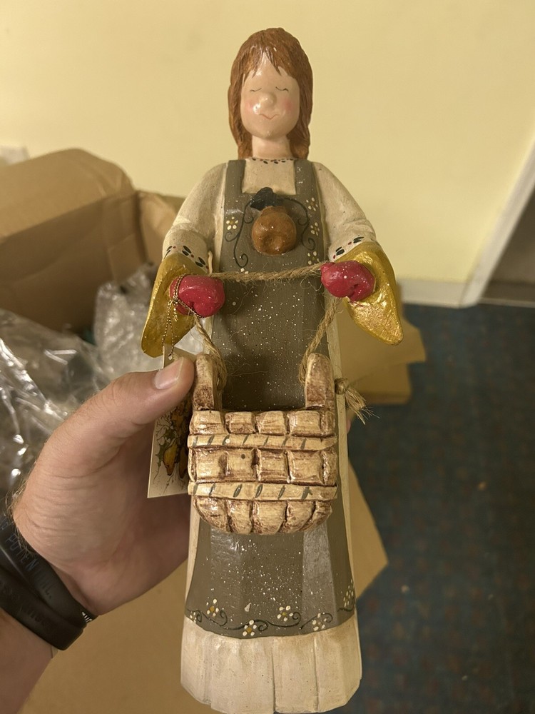 1999 House of Hatten 12 Days of Christmas 8 Maids a Milking Figurine 14 Inch  