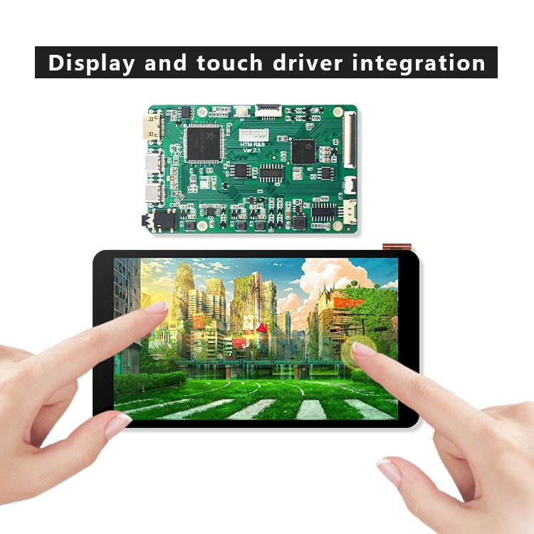 5.5'' 1920x1080 FHD Lcd Display HDMI Controller Board i2c Touch Panel Ips Screen