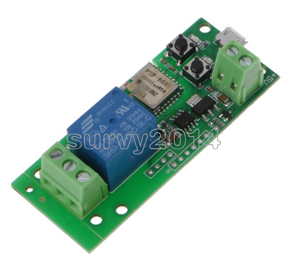 5V Self-lock Smart WiFi Wireless Switch Relay Module DC5V by APP Control