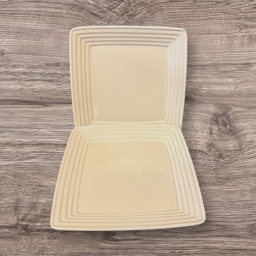 Pfaltzgraff Cappuccino 9-Inch Square Buffet Plates Set of 2
