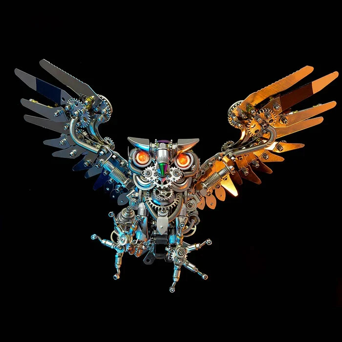 3D Steel puzzle  DIY Metal Assembly Model  Spooky Animal Art Kit 700 parts Adult