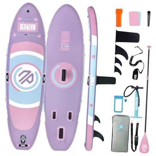 Inflatable Paddle Board with (Beginner Friendly) StabilTrac Fin and Durable