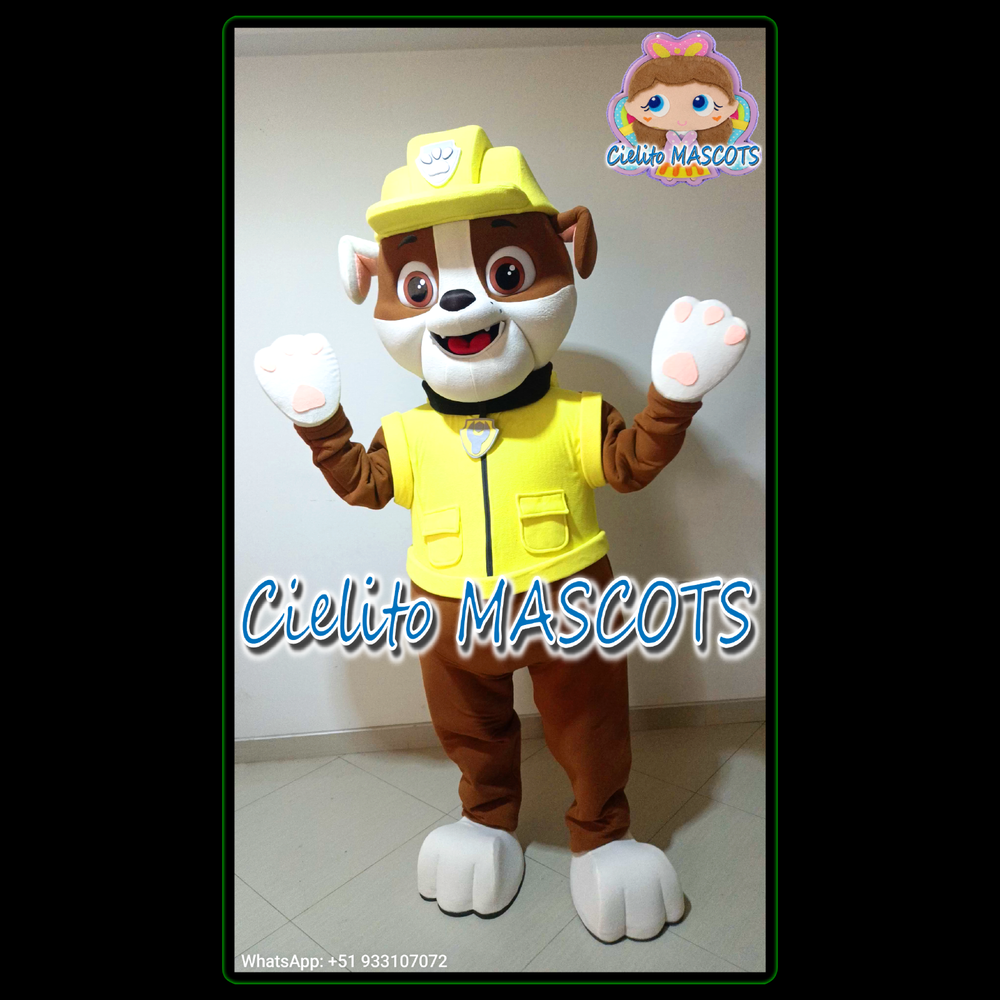 RUBBLE of Paw patroll Mascot toy story Costume cosplay halloween Cielito MASCOTS