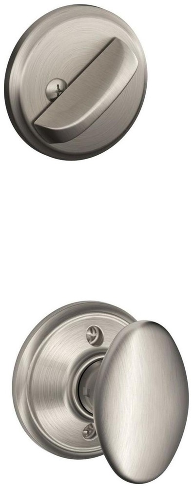 Schlage F59-SIE Sienna Single Cylinder Interior Pack with Nickel Finish  