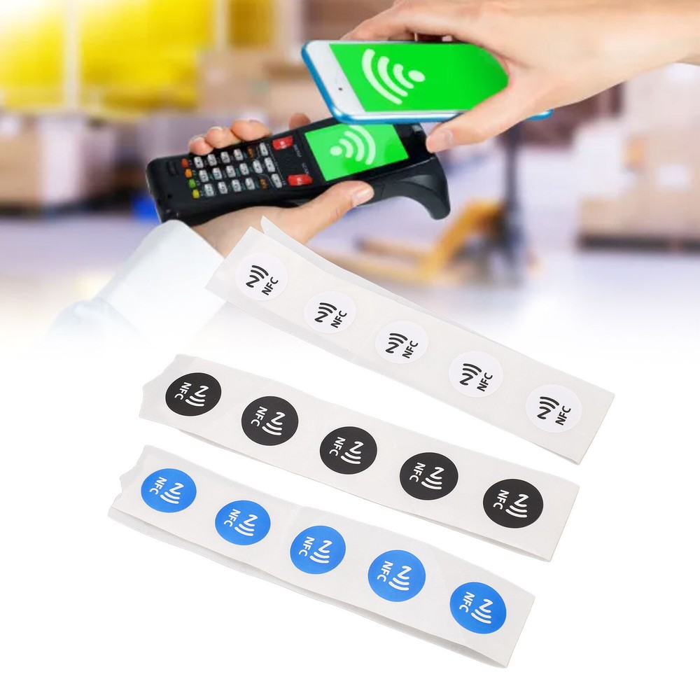 30Pcs NFC  PVC Waterproof 504 Bytes Programmable NFC Stickers