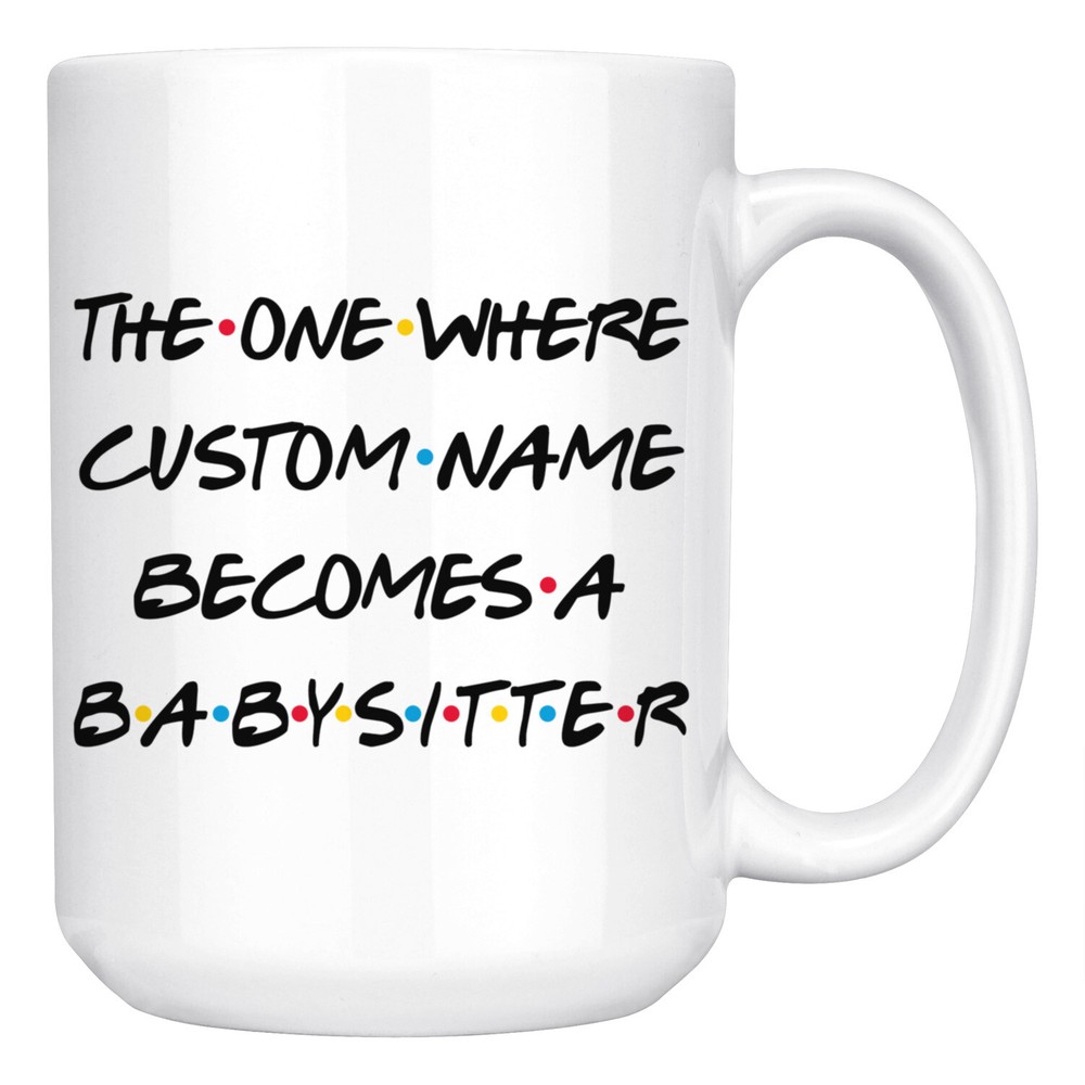 Personalized Babysitter Job Promotion Coffee Mug, Babysitter Graduation Present