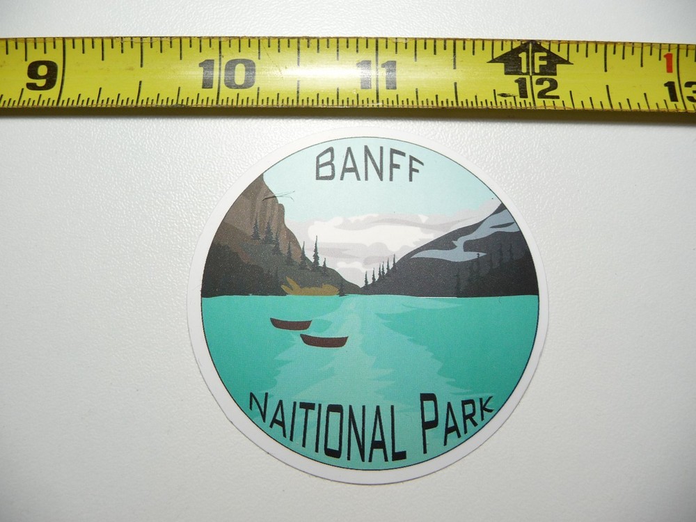 BANFF NATIONAL PARK ALBERTA #15 DECAL STICKER HIKING CAMPING NATURE OUTDOOR