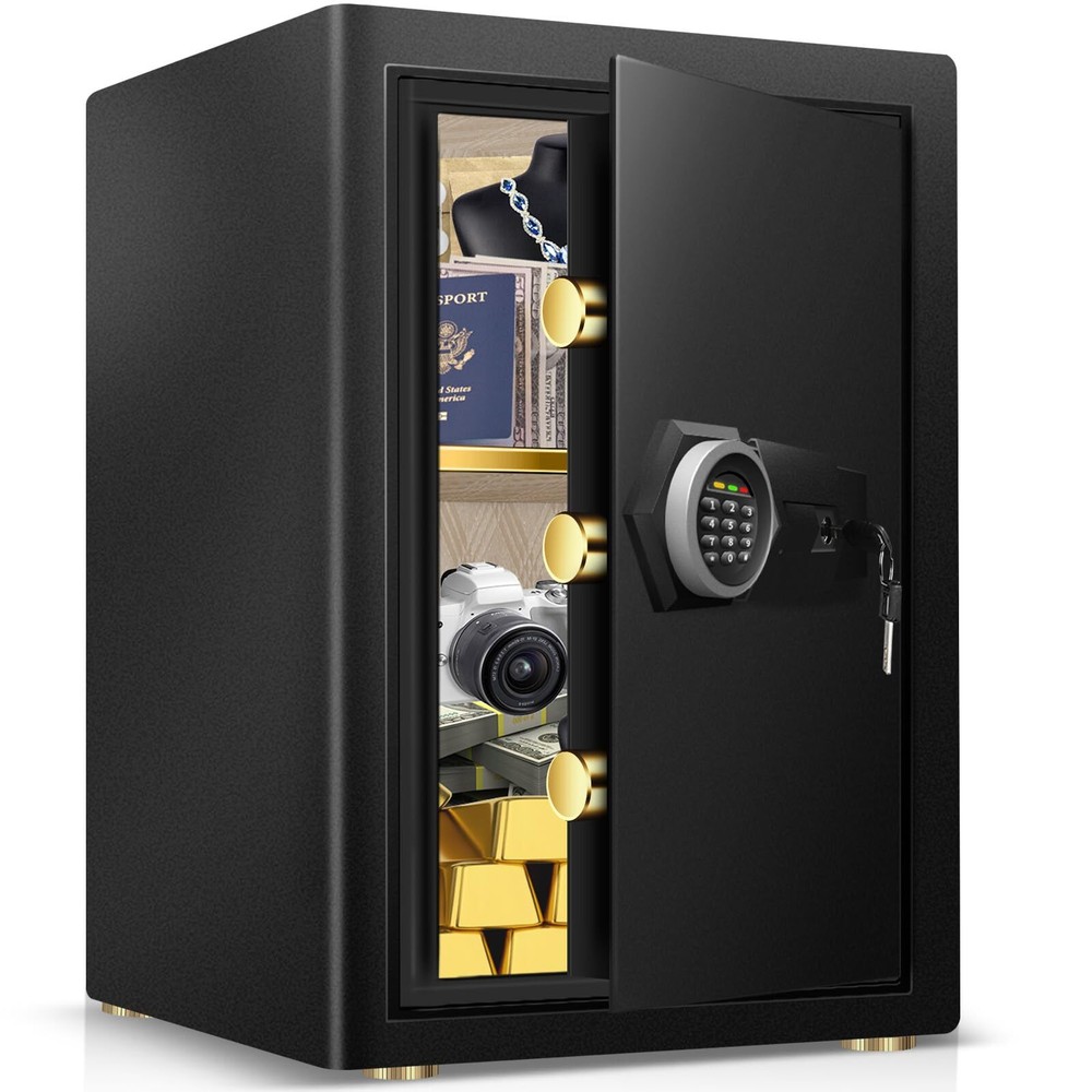 Fireproof Waterproof Digital Safe Box for Home Office Hotel Security