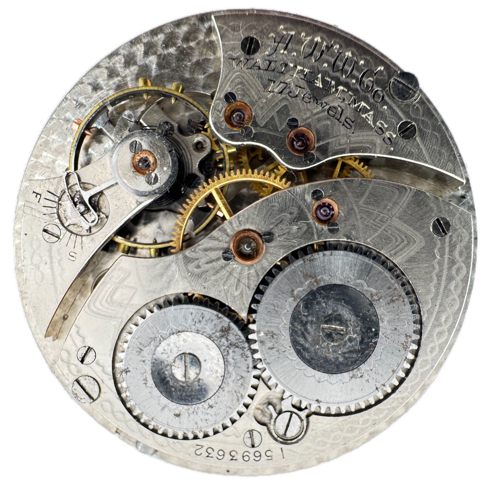 Antique 1907 Waltham Colonial 17 Jewel 14s Pocket Watch Movement 1425 USA