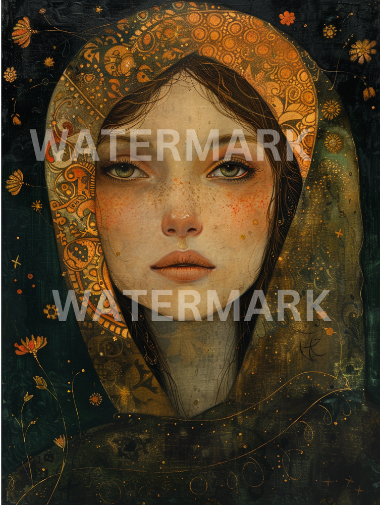 Elegant Digital Wallpaper Art for Desktop Featuring Woman Photo-image