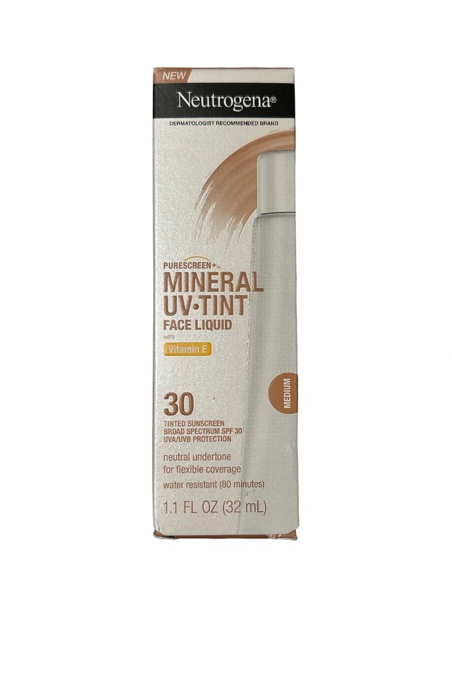 Neutrogena PureScreen+ Mineral UV Tint Face Liquid Shade Medium (1.1oz.)