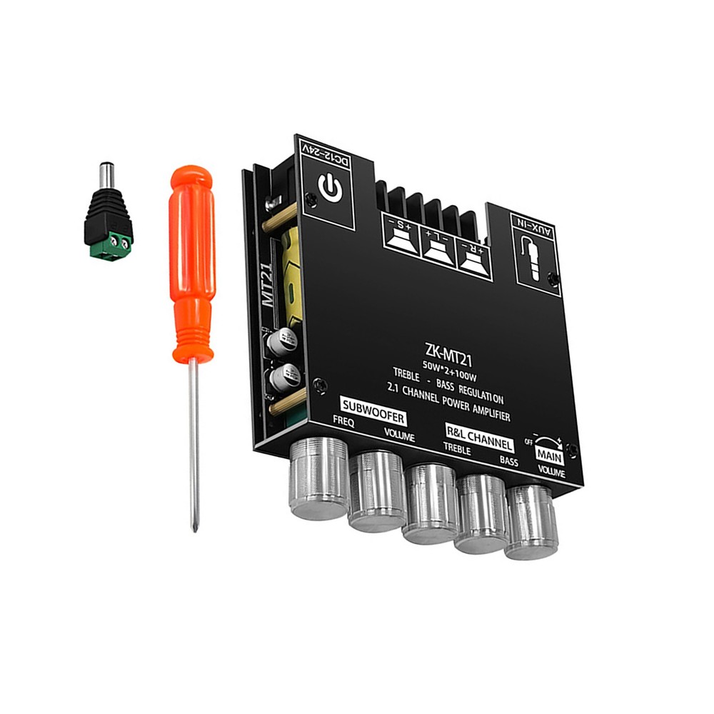 50Wx2+100W Metal MT21 2.1 Channel Bluetooth 5.0 Subwoofer Amp Board  