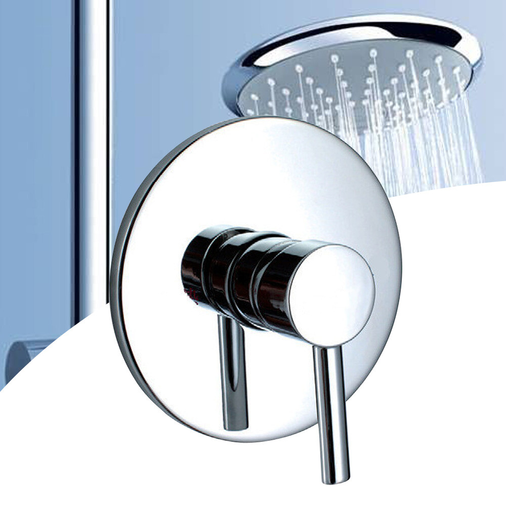 Single-handle brass shower faucet control valve for hot and cold water mixing