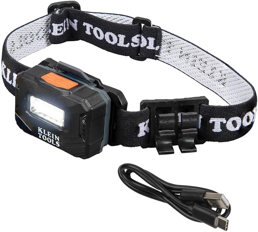 56049 Rechargeable Headlamp / LED Lights, Adjustable Fabric Strap with Marker /