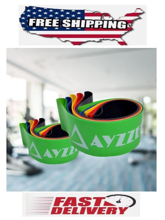 Fitness Loop Bands [Set of 5] for Rehabilitation Stretching Strength Training