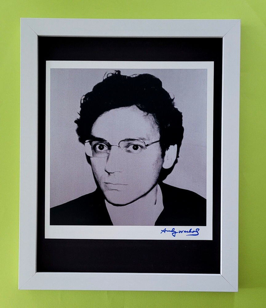 ANDY WARHOL + 1984 SIGNED + PETER HALLEY + POP ART  MOUNTED & FRAMED BUY NOW!-image