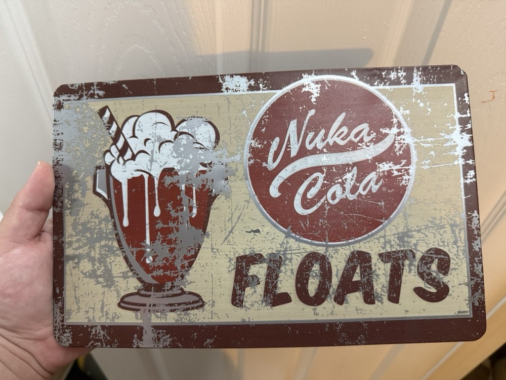 Fallout Nuka Cola Floats Metal Tin Sign
